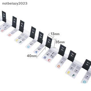 [notbelazy] ฉลากโน้ตเปียโน คีย์บอร์ด เปียโน คีย์เพลง ตัวอักษร ถอดออกได้ [TH]