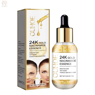 Andes เอสเซนส์ไนอะซินาไมด์ ทองคํา 24K 15 มล. : The Ultimate Solution สําหรับต่อต้านริ้วรอย, ไวท์เทนนิ่ง, ให้ความชุ่มชื้น, ต่อต้านริ้วรอย และกระชับผิว