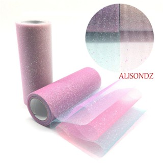 ALISONDZ Tulle ม้วนผ้ากลิตเตอร์ 10 หลา ต่อม้วน สําหรับงานวันเกิด DIY