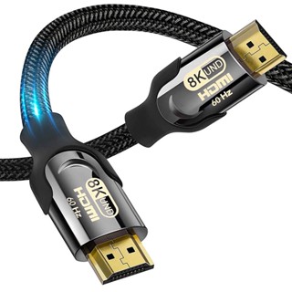 สายเคเบิ้ลหน้าจอ 4k hdmi 2.1 HD TV 8k กราฟฟิคการ์ดจอ 4k hdmi 2.0 สําหรับคอมพิวเตอร์