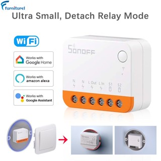 พร้อมส่ง Sonoff Mini R4 โมดูลสวิตช์อัจฉริยะ Wifi รีเลย์ Wi-fi ควบคุมด้วยเสียง พร้อม Alexa Google Home alice