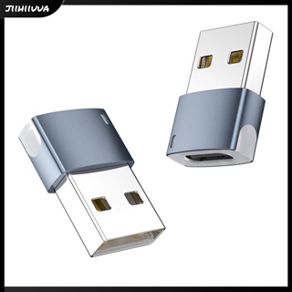 Jl- อะแดปเตอร์แปลงชาร์จ Usb 2.0 เป็น Type-C ตัวเมีย พร้อมไฟ Led 480mbps