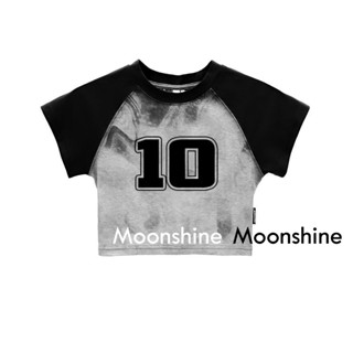 Moon  เสื้อครอป เสื้อแฟชั่นผู้หญิง y2k สีพื้น สําหรับผู้หญิง ใส่ไปคลับ ปาร์ตี้ 2023 NEW 23071108  สบาย ทันสมัย fashion Chic A29J1MG 36Z230909