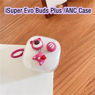 【คุณภาพสูง】เคสหูฟัง แบบนิ่ม ลายการ์ตูนน่ารัก สามมิติ สําหรับ iSuper Evo Buds Plus Gaming ANC Air iSuper Evo Buds Plus ANC