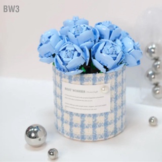  BW3 Building Block Rose การศึกษาเหมือนจริงของเล่นดอกไม้ที่สวยงามเหมือนจริงสำหรับของขวัญวันเกิดของเด็กผู้หญิง