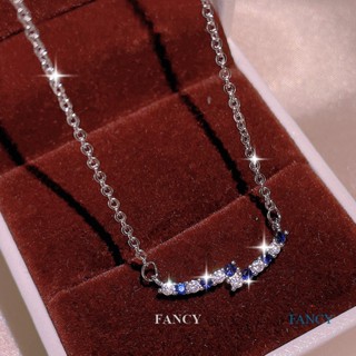 Fancy Bling Bling Cubic Zirconia สร้อยคอ ผู้หญิง ดีไซน์แฟชั่นทันสมัย เก๋ไก๋ เครื่องประดับหญิง