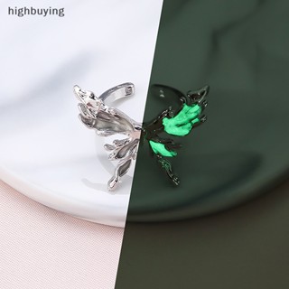 [highbuying] แหวนแฟชั่น รูปผีเสื้อ ประดับคริสตัล ปรับได้ สไตล์ฝรั่งเศส สําหรับผู้หญิง พร้อมส่ง