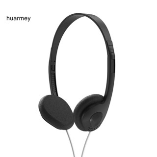 Huarmey ชุดหูฟังแบบมีสาย ปรับได้ ใส่สบาย สไตล์เรโทร สําหรับฟังเพลง และโทร