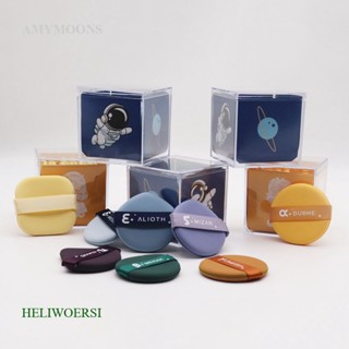 Heliwoersi 6 ชิ้น / เซต Kawaii พัฟแต่งหน้าผู้หญิง เครื่องสําอาง ฟองน้ํา เบาะลม แป้งพัฟ เครื่องมือแต่งหน้า