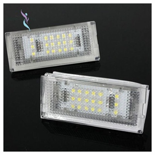 หลอดไฟ LED 18 ดวง สําหรับติดป้ายทะเบียนรถยนต์ BMW E46 4DR Sedan 325i 328i 99-03 2 ชิ้น