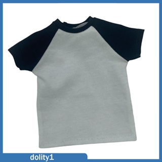 [Dolity1] เสื้อยืดแขนสั้น สเกล 1/6 แฮนด์เมด สําหรับตุ๊กตา 12 นิ้ว