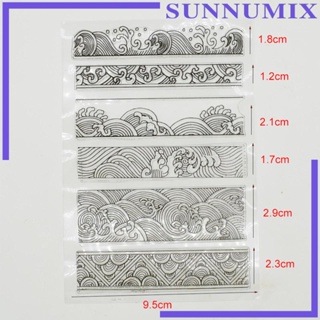 [Sunnimix] แผ่นแสตมป์ซิลิโคนใส ลายนูน แฮนด์เมด สําหรับตกแต่งสมุดไดอารี่ สมุดภาพ การ์ด สมุดภาพ