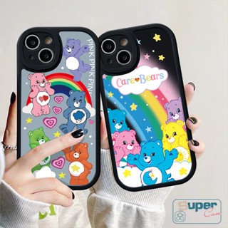 เคสโทรศัพท์มือถือ TPU นิ่ม ปิดด้านหลัง ลายหมีแคร์แบร์น่ารัก สีรุ้ง สําหรับ Infinix Hot 11s 10Play 11Play Smart 5 6 Hot 11 10 9 10s Hot 9Play 10Lite 10T Note 8