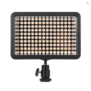 {fash} ไฟวิดีโอ LED 5600K หรี่แสงได้ พลังงานสูง 160 ดวง CRI 95+ พร้อมฟิลเตอร์สี สําหรับกล้อง Canon Nikon Sony Pentax Olympus DSLR