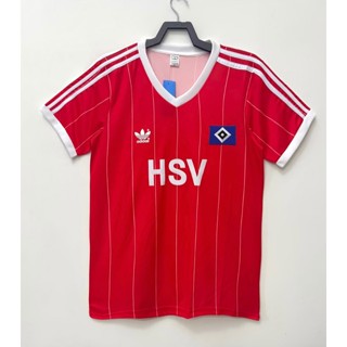 เสื้อกีฬาแขนสั้น ลายทีมชาติฟุตบอล Hamburg 83-84 ชุดเยือน สไตล์เรโทร