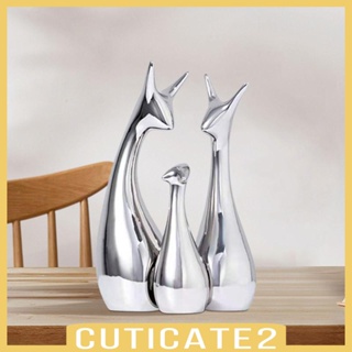 [Cuticate2] ฟิกเกอร์เซรามิค รูปปั้นสัตว์ สไตล์โมเดิร์น สําหรับตั้งโต๊ะ ของขวัญ ตกแต่งโต๊ะทํางาน ห้องนั่งเล่น ออฟฟิศ