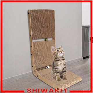 [Shiwaki1] L Scratcher Cat Scratcher Vertical Cat Training Toy for Indoor Cats to Play Rest Cat Scratch Pad with Toys Ball Track