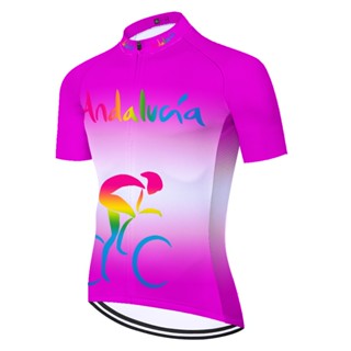 Proteam ANDALUCIA Mens Cycling Jersey Mtb Maillot Bike Clothing Men Bicycle Jersey Spain Man Cycling Equipment