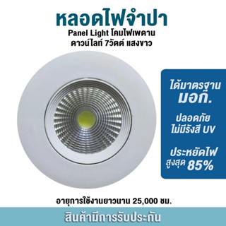 Annaโคมไฟ LED DOWNLIGHT โคมไฟ LED ดาวน์ไลท์ Panel Light โคมไฟ เพดาน 7W 220VAC WARMWHITE