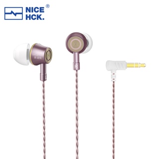 Nicehck YD520 ชุดหูฟังอินเอียร์ แบบมีสาย HIFI 3.5 มม. ไดรเวอร์ไดนามิก PET 10 มม. ไมโครโฟน HD IEM