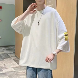 พร้อมส่ง COD OOTD เสื้อยืดลําลอง คอกลม แขนสั้น ผ้าฝ้าย โพลีเอสเตอร์ ทรงหลวม โอเวอร์ไซซ์ สไตล์เกาหลี แฟชั่นสําหรับผู้ชาย และผู้หญิง