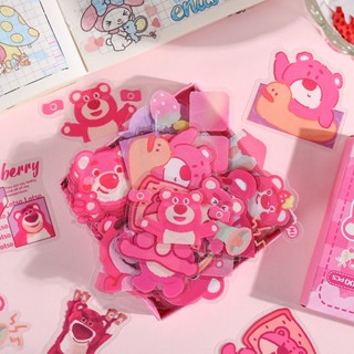 SANRIO สติกเกอร์พีวีซีใส กันน้ํา ลายซานริโอ้ แบบสร้างสรรค์ เครื่องเขียน สําหรับเด็ก มี 100 แผ่น