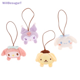 [WillBesugarT] สติกเกอร์พวงกุญแจ จี้ตุ๊กตา Sanrio Name Cinnamoroll Melody Kulomi น่ารัก กันหาย สําหรับตกแต่งกระเป๋า