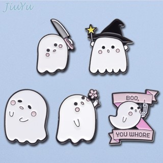 เข็มกลัด รูปผี Kawaii Ghost Enamel Pins Cool Magic Ghost เครื่องประดับ สําหรับเพื่อน