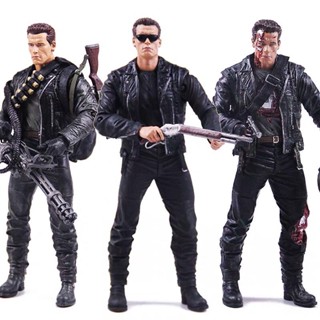 Neca ฟิกเกอร์ Terminator 2 T800 Schwarzinger ขนาด 23 ซม. OBR9