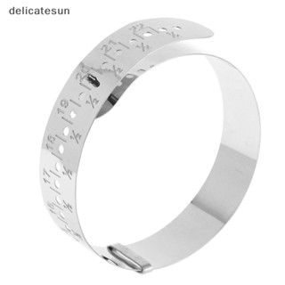 Delicatesun กําไลข้อมือ สเตนเลส เกจวัดขนาด ปรับได้ เครื่องมือวัด สร้อยข้อมือ ดี