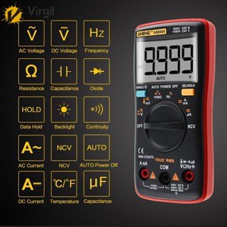 An8009 True-RMS มัลติมิเตอร์ดิจิทัล ช่วงอัตโนมัติ NCV โอห์มมิเตอร์ AC/DC