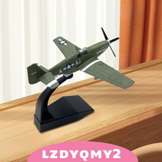 [Lzdyqmy2] โมเดลเครื่องบินรบ Diecast 1:72 P51B พร้อมฐานรอง สไตล์เรโทร สําหรับชั้นวางหนังสือ ห้องนั่งเล่น