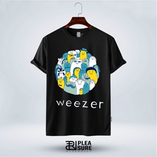 [COD]เสื้อยืด พิมพ์ลายโลโก้ Weezer Band 2 | ความสุขโลกS-5XL