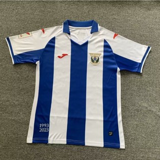 เสื้อกีฬาแขนสั้น ลายทีมชาติฟุตบอล Leganes ทีมเหย้า 23-24 ไซซ์ S-XXL แห้งเร็ว สําหรับผู้ชาย