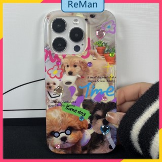 เคสโทรศัพท์มือถือ กันชน ลายสุนัขน่ารัก สองชั้น สําหรับ Apple Iphone 11 14ProMax 12 1314Promax 14plus 13 12pro 12 11 pro max Xr Xs max 7 8 Plus 13 pro max 13 12 12pro 11promax