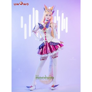 ชุดคอสเพลย์ Uwowo League of Legends the Nine-Tailed Fox Ahri สําหรับผู้หญิง