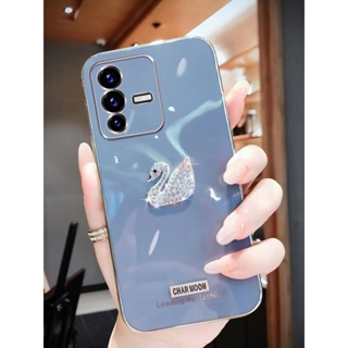 เคสโทรศัพท์ สําหรับ Samsung S23 S22 S21 S20 S11 Ultra 4G 5G มือถือนิ่ม กันกระแทก ปิดด้านหลัง ลายหงส์คริสตัล