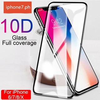 ฟิล์มกระจกนิรภัยกันรอยหน้าจอ 10D สําหรับ IPhone 11 12 13 14 Pro MAX 6 7 8 Plus X Xs MAX XR Mini TMGV