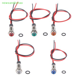 Newsandlichao P67 ไฟสัญญาณเตือน led 6 มม. 3v 5v 6v 12v 24v 220v กันน้ํา