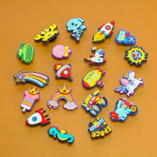 Croc Jibz Pins กระดุม จี้รูปรองเท้า อวกาศ หลากสีสัน DIY