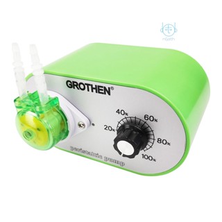 [mjia] Grothen G329A ปั๊มเปอร์ริสตัลติก 100-240V 15 มล. 95 มล. ต่อนาที ปรับได้ เกรดอาหาร แพลตตินัม วัลคาไนซ์ ท่อซิลิโคน สําหรับตู้ปลา ห้องแล็บ วิเคราะห์เคมี DIY