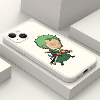 เคสโทรศัพท์มือถือ ซิลิโคนนิ่ม ลายวันพีช Roronoa Zoro สําหรับ Iphone 12 Mini Pro Max