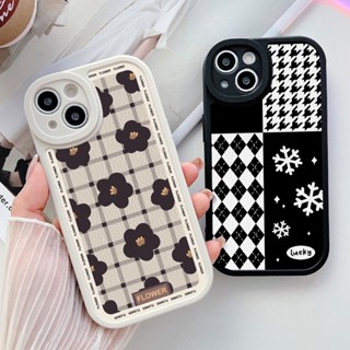 เคสโทรศัพท์มือถือหนังนิ่ม กันกระแทก ลายดอกไม้น่ารัก สีดํา สําหรับ Samsung A53 A23 A32 A52 A52s 5G S20 S21 S22 S23 FE Plus | Xmd170