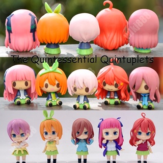 โมเดลฟิกเกอร์ The Quintessential Quintuplets Nakano Ichika Nino Yotsuba Itsuki Miku สําหรับตกแต่งห้อง 5 ชิ้น ต่อชุด