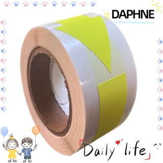 Daphne สติกเกอร์เทป ลายลูกศร มีกาวในตัว กันน้ํา สีเหลือง สําหรับติดตกแต่งพื้น 150 ชิ้น