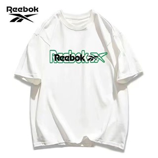 Reebok Reebok เสื้อยืดลําลอง ผ้าฝ้าย แขนสั้น คอกลม ระบายอากาศ ใส่สบาย เหมาะกับฤดูร้อน สําหรับผู้ชาย และผู้หญิง