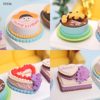 Thlittle โมเดลเค้กจําลอง สไตล์วินเทจ สําหรับตกแต่งบ้านตุ๊กตา 1 ชิ้น