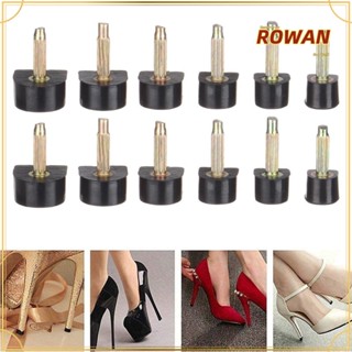 Rowans อะไหล่ซ่อมรองเท้าส้นสูง สีดํา 10 ชิ้น