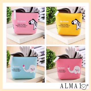 Alma กระเป๋าสตางค์ ลายการ์ตูนม้าลาย Kawaii Animal ของขวัญ