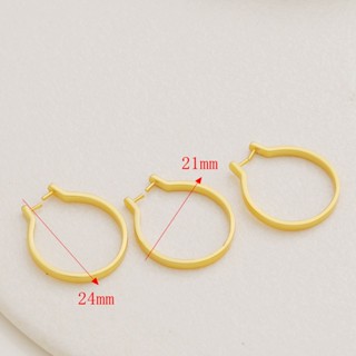 คลิปหัวเข็มขัด สีทอง เนื้อแมตต์ 18K สําหรับทําเครื่องประดับ สร้อยคอ สร้อยข้อมือ diy